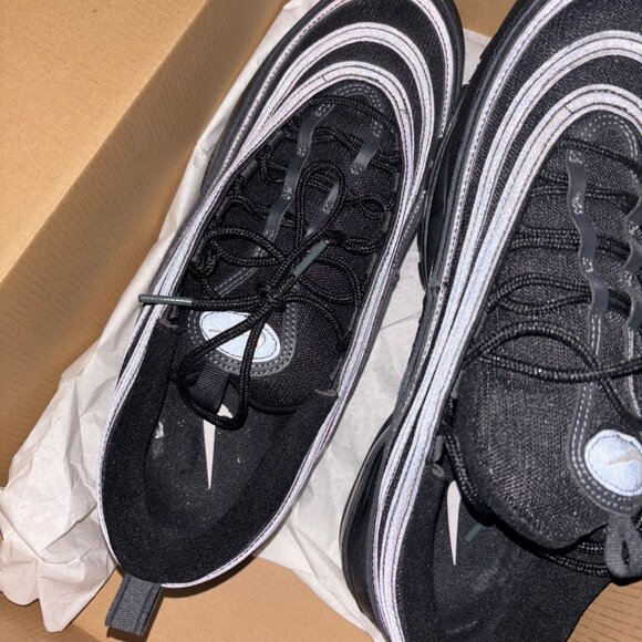 Nike Air Max 97 Black Reflective Sneakers Men’s Size 13 – Retro Streetwear - Picture 3 of 3